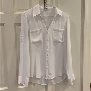 Express White Portofino Shirt Button Down Size S